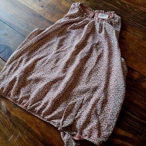 Sienna Sky Floral Print‎ Sleeveless Blouse Tie Waist Top - Size S